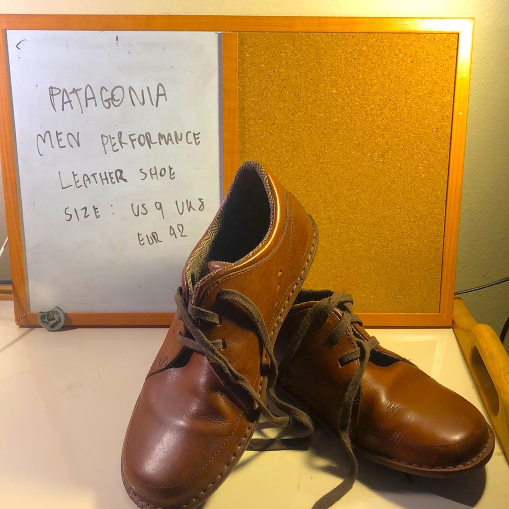 Patagonia walnut leather performance shoe